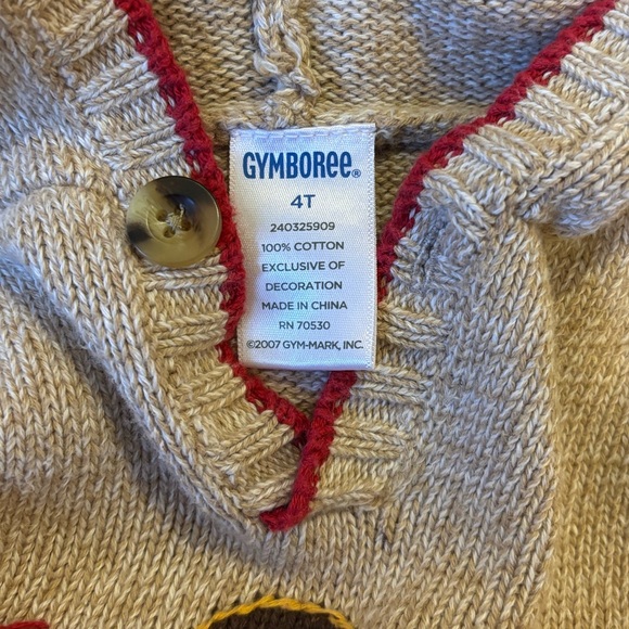 Adorable 100% Cotton Gymboree Polar Bear Hooded Sweater unisex, 4T ❄️🩷✨ - Picture 4 of 6